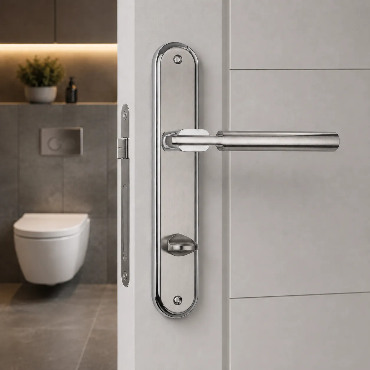 Siba Wc Kapı Kolu Krom/Inox (200-81-02-18/53) - 1