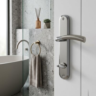 Siba Wc Banyo Kapı Kolu Krom/Inox (200-85-02-18/53) - Siba