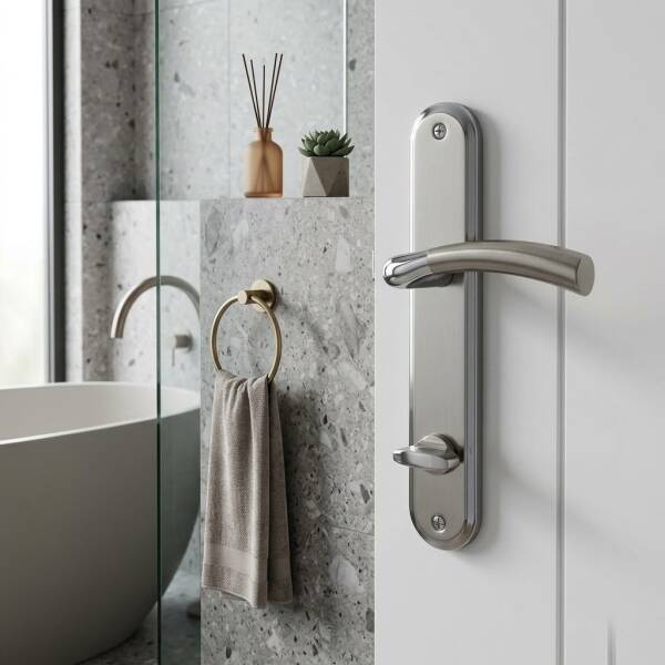 Siba Wc Banyo Kapı Kolu Krom/Inox (200-85-02-18/53) - 1