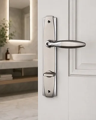 Siba Aynalı Wc Kapı Kolu Krom/Inox (200-82-02-18/53) - 1