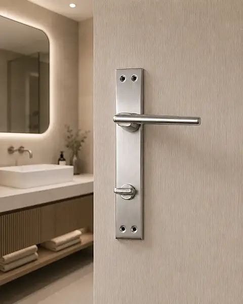 Sese Aynalı Wc Ekonomik Kapı Kolu Nikel Saten (200-73-02-21/53) - 1