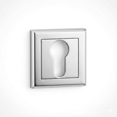 Sese Kapı Kolu Yale Rozeti Krom Renk (201-23-03-18) - Sese