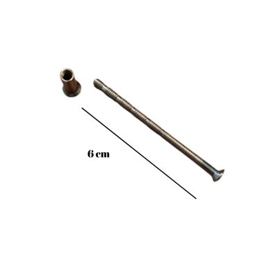 Sese Karşılıklı Kapı Kolu Bağlama Vidası M4 Metal (311-01-02) - Sese