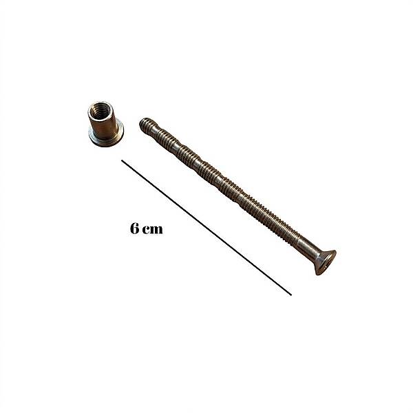 Sese Karşılıklı Kapı Kolu Bağlama Vidası M4 Metal (311-01-02) - 1