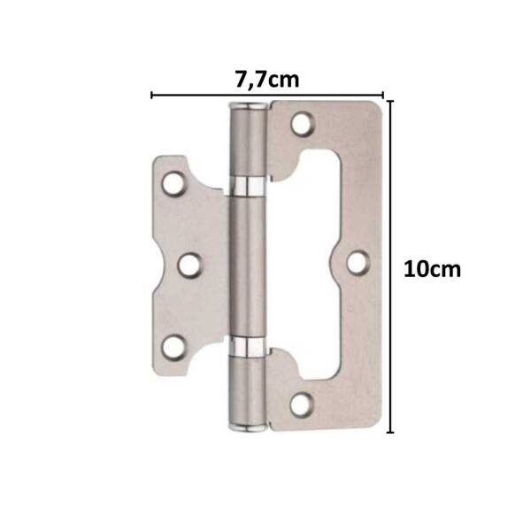 Sese Kelebek Menteşe Inox 10 cm (HN19NB) - 2