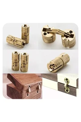 Sese Kırma Yuvarlak Menteşe Pirinç 16mm (600-01-05-19) - 1