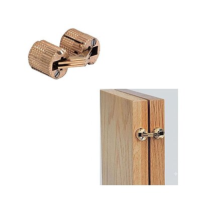 Sese Kırma Yuvarlak Menteşe Pirinç 16mm (600-01-05-19) - Sese