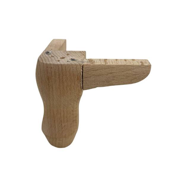 Sese Ahşap Kulaklı Masa Ayağı Ham Ayak 8x8x10cm (401-23-10-01) - 3