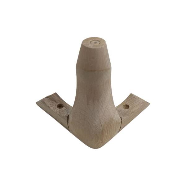 Sese Ahşap Kulaklı Masa Ayağı Ham Ayak 8x8x15cm (401-23-15-01) - 1