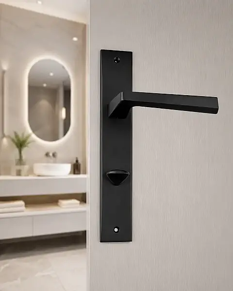 Sese Esra Modeli ZK47 Aynalı Siyah Wc Kapı Kolu (200-226-02-02) - 1