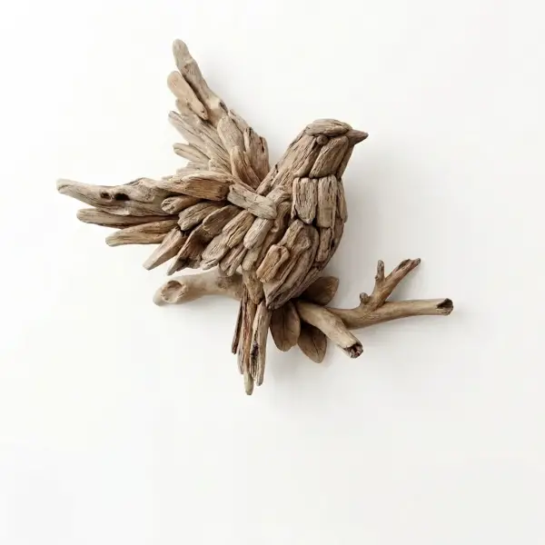 Sese Kuşlu Duvar Süsü Polyester (PNL-A24110) - 2