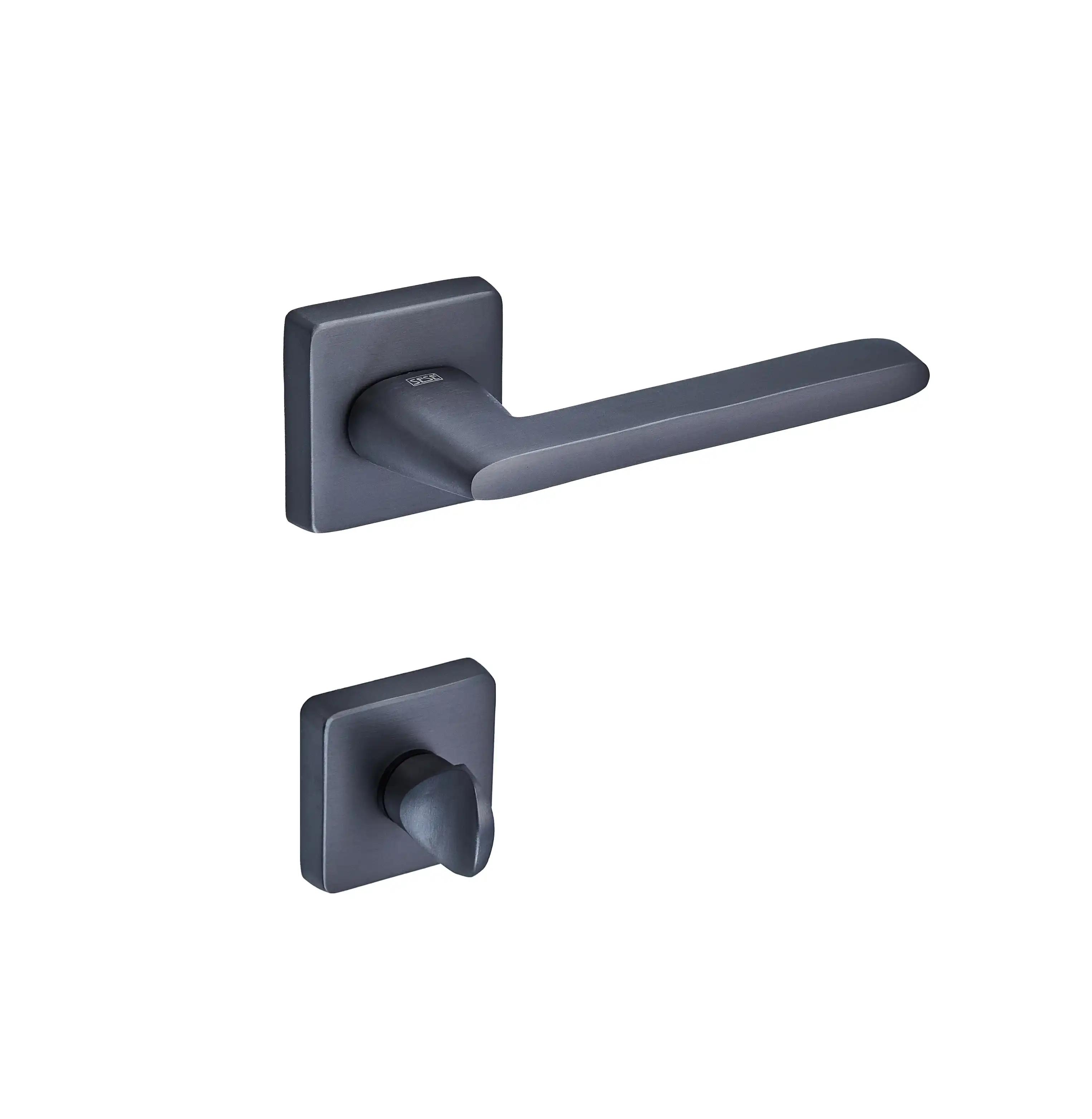 Sese Lina Modeli Rozetli Wc Kapı Kolu Antrasit Renk (200-219R-02-54) - 3