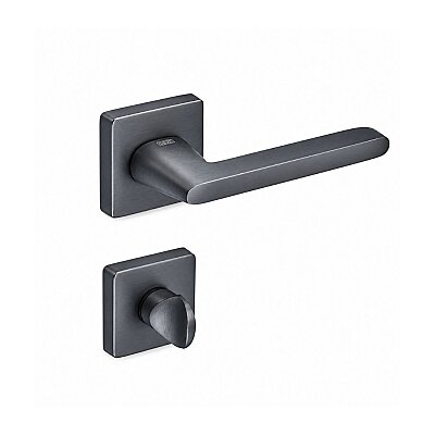 Sese Lina Modeli Rozetli Wc Kapı Kolu Antrasit Renk (200-219R-02-54) - Sese (1)