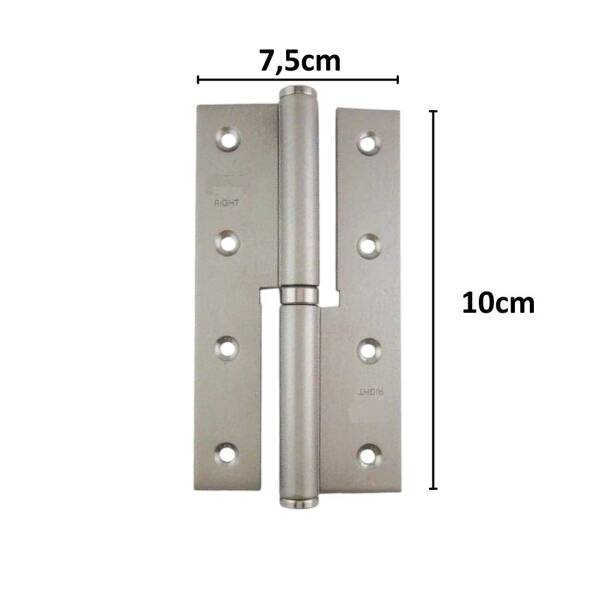 Sese Çelik Okka Sol Menteşe Saten Renk 10cm (104-17-22-81) - 2