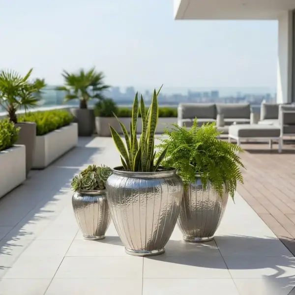 Sese Metal Dekoratif Saksı Küçük (PNL-MG83 S) - 1