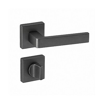 Sese Mira Modeli Rozetli Wc Kapı Kolu Antrasit Renk (200-207R-02-54) - Sese (1)
