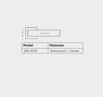 Sese Mira Modeli Yale Rozetli Dış Kapı Kolu Siyah (200-207R-03-02) - 9