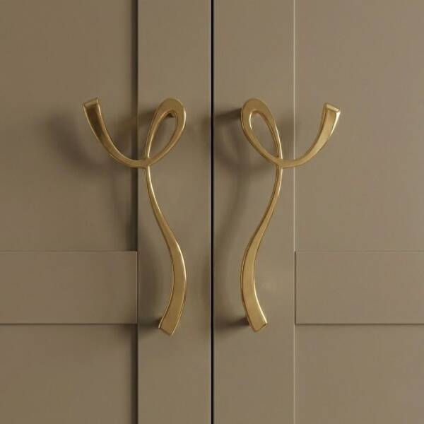 Sese 170 Modeli Sağ Altın Kulp 160mm (170-160-16) - 1