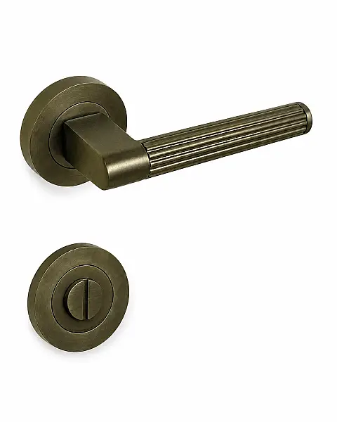 Sese Nazar Modeli Yuvarlak Rozetli Wc Kapı Kolu Antik Renk (200-233R-02-94) - 3