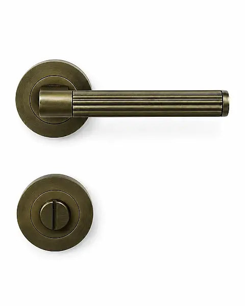 Sese Nazar Modeli Yuvarlak Rozetli Wc Kapı Kolu Antik Renk (200-233R-02-94) - 4
