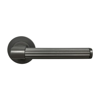 Sese Nazar Modeli Yuvarlak Rozetli Wc Kapı Kolu Antrasit Renk (200-233R-02-54) - 2