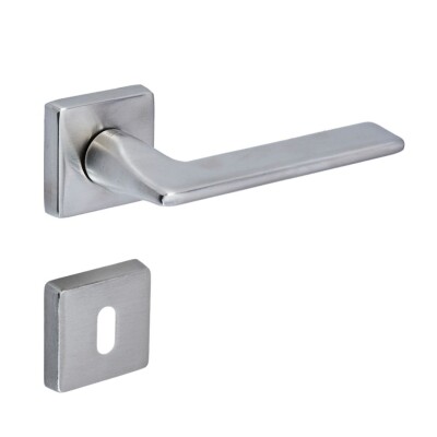 Sese Nida Modeli Kare Rozetli Oda Kapı Kolu Inox (200-224R-01-53) - 1