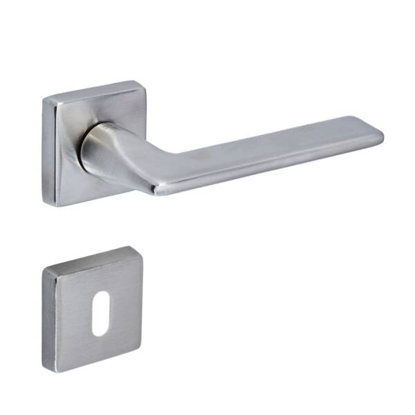 Sese Nida Modeli Kare Rozetli Oda Kapı Kolu Inox (200-224R-01-53) - 1