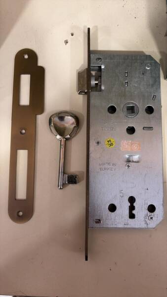 Sese Oda Kilidi Oval Antik Sarı 45mm 18mm Ayna (700-45-18-01O-94) - 1