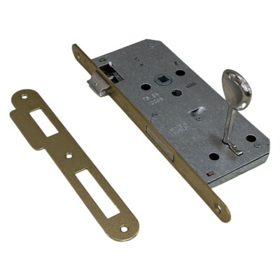 Özen Oda Kilidi Oval Mat Titanyum 45mm 18mm Ayna 700-45-18-01O-05) - 2