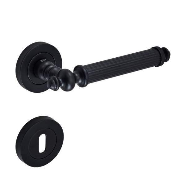 Sese Osmanlı Modeli Oda Kapı Kolu Siyah (200-229R-01-02) - 2