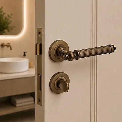 Sese Osmanlı Modeli Wc Kapı Kolu Antik Sarı (200-229R-02-94) - 1