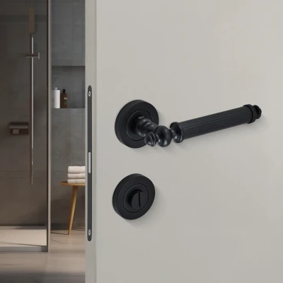 Sese Osmanlı Modeli Wc Kapı Kolu Siyah (200-229R-02-02) - 2