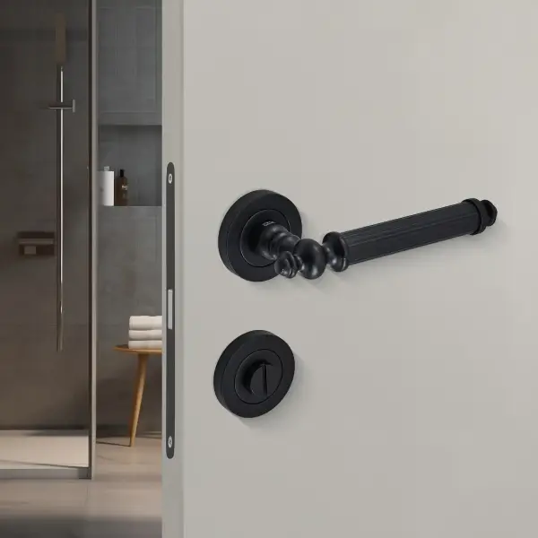 Sese Osmanlı Modeli Wc Kapı Kolu Siyah (200-229R-02-02) - 2