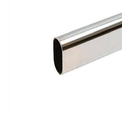 Sese Metal Oval Askı Borusu Krom 1 Metre (414-04-18) - SESE