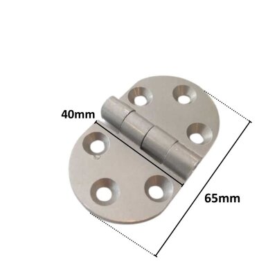 Sese Alüminyum Oval Menteşe 4cm Saten Renk (104-4-81) - 2
