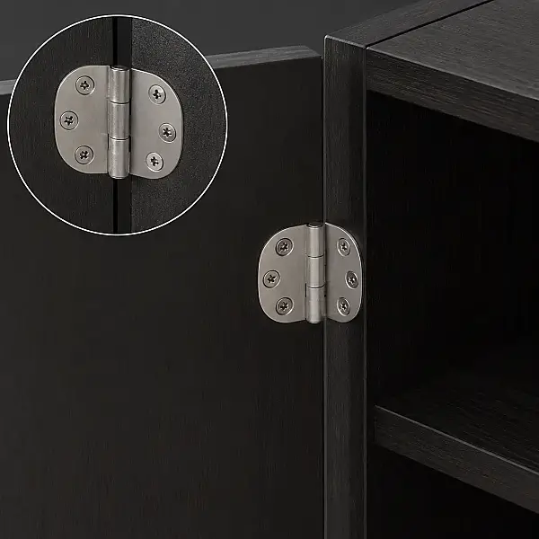 Sese Alüminyum Oval Menteşe 4cm Saten Renk (104-4-81) - 1