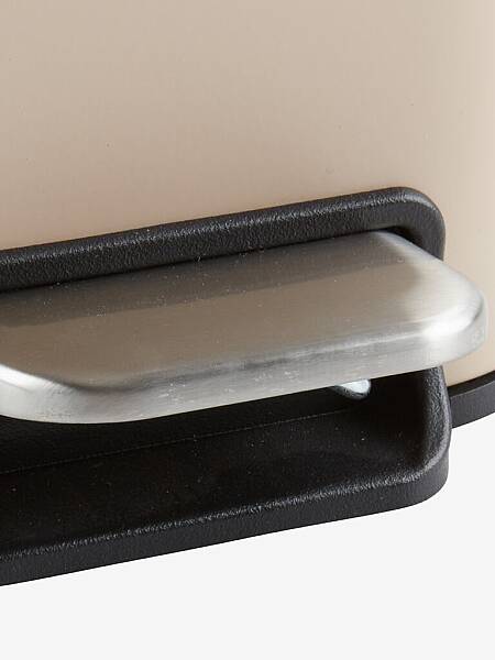 Sese Pedallı Çöp Kovası 5 Litre Bej Renk (2771884) - 3