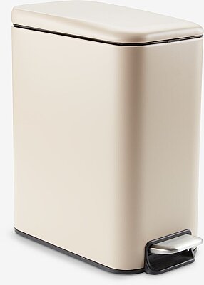 Sese Pedallı Çöp Kovası 5 Litre Bej Renk (2771884) - SESE