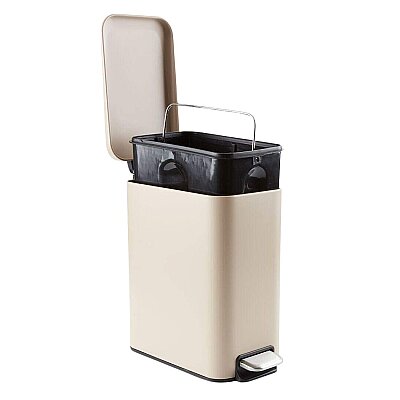 Sese Pedallı Çöp Kovası 5 Litre Bej Renk (2771884) - SESE (1)