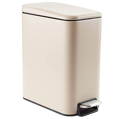 Sese Pedallı Çöp Kovası 5 Litre Bej Renk (2771884) - SESE