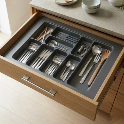 Sese Plastik Ekonomik Kaşıklık 66x49 Cm Antrasit (400-07-09-54) - 1