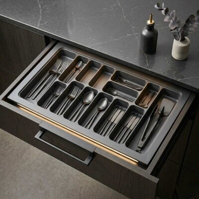 Sese Plastik Ekonomik Kaşıklık 76x49 Cm Antrasit (400-07-07-54) - Sese