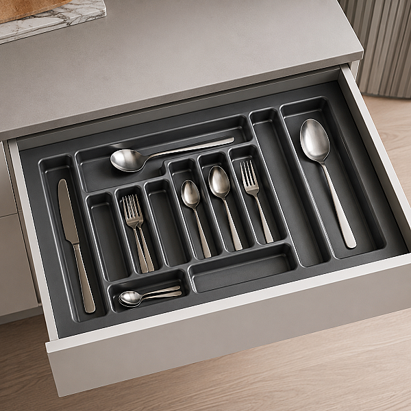 Sese Plastik Ekonomik Kaşıklık 86x49 Cm Antrasit (400-07-08-54) - 1