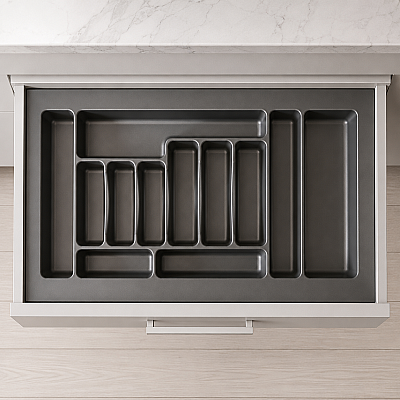 Sese Plastik Ekonomik Kaşıklık 86x49 Cm Antrasit (400-07-08-54) - 3