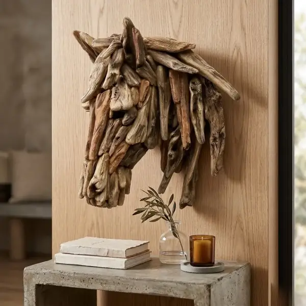 Sese Polyester At Figürlü Duvar Süsü (PNL-A24116) - 1