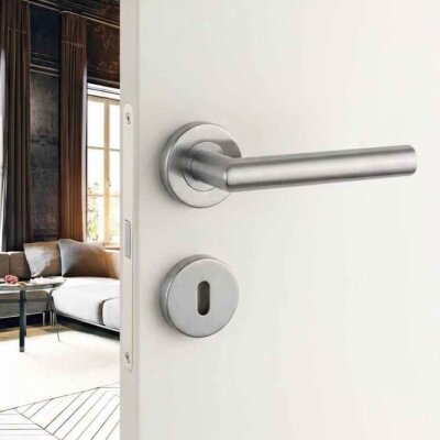 Sese Paslanmaz Rozetli Kapı Kolu Krom (200-07-53) - Sese