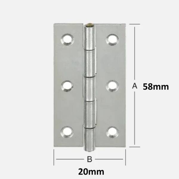 Sese Sabit Menteşe Alüminyum 6cm Saten (104-6-4-81) - 2