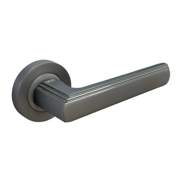 Sese Sara Modeli Yale Rozetli Dış Kapı Kolu Antrasit Renk (200-260R-03-54) - 1