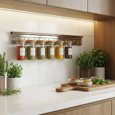 Sese Krom Mutfak Askılığı ve Anahtarlık 600mm (240-02-28-18) - 3