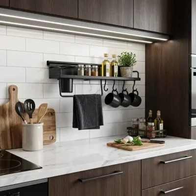 Sese Set Üstü Siyah Kaşıklık Bıçaklık 600mm (240-02-25-18) - 1